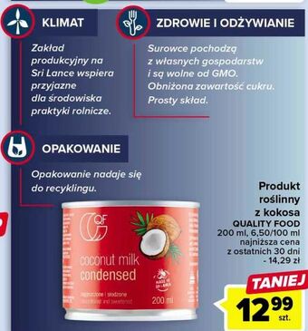 Carrefour Mleczko kokosowe skondensowane qf oferta