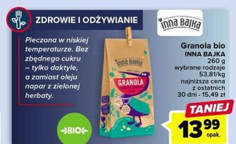 Carrefour Granola czekolada + truskawska wiśnia inna bajka oferta