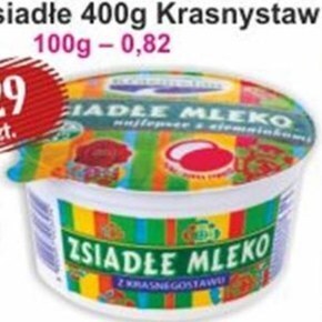 Społem Krasnystaw zsiadłe mleko z krasnegostawu 400 g oferta