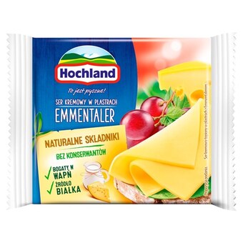 Społem Hochland ser kremowy emmentaler w plastrach 130 g oferta