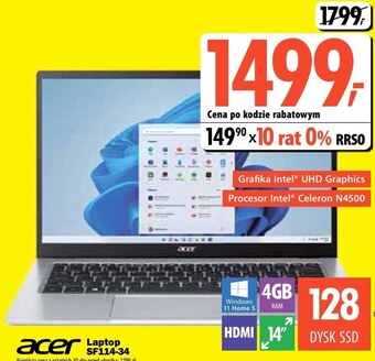 Media Expert Laptop acer oferta