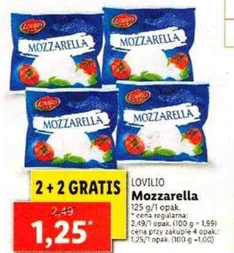 Lidl Mozzarella 125g oferta