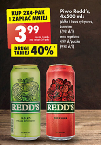 Biedronka Redd's Piwo 500ml oferta