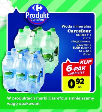 Carrefour Woda niegazowana oferta