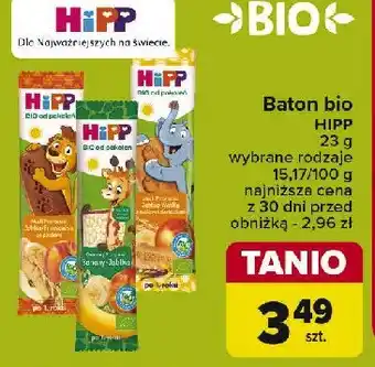 Carrefour Batonik jabłko i brzoskwinia oferta