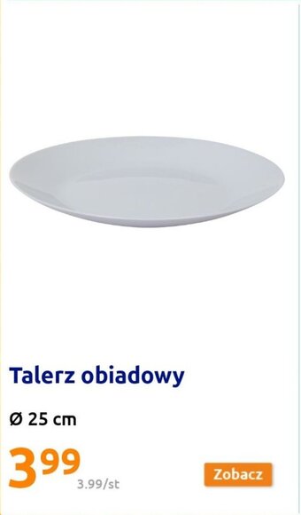 Action Talerz obiadowy 25cm oferta