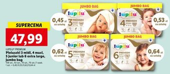 Lidl Pieluchy extra large 6 lupilu premium oferta