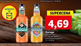 Lidl Piwo garage ginious grapefruit oferta