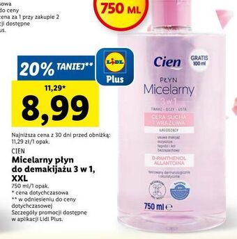 Lidl Płyn micelarny 3w1 cien oferta