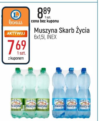 E.Leclerc Woda niegazowana muszyna skarb życia oferta