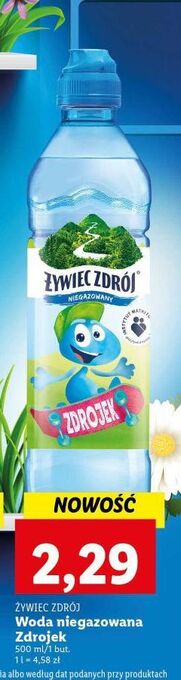 Lidl Woda niegazowana żywiec zdrój zdrojek oferta