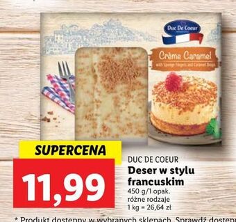Lidl Creme caramel duc de coeur oferta