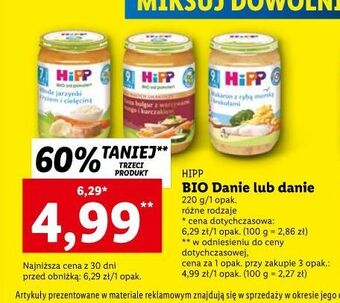 Lidl Kasza bulgur z warzywami, mango i kurczakiem hipp oferta