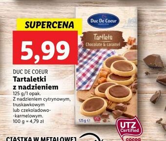 Lidl Tartaletki czekoladowe duc de coeur oferta