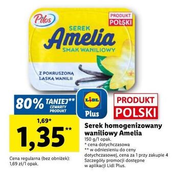Lidl Serek wanilia pilos amelia oferta