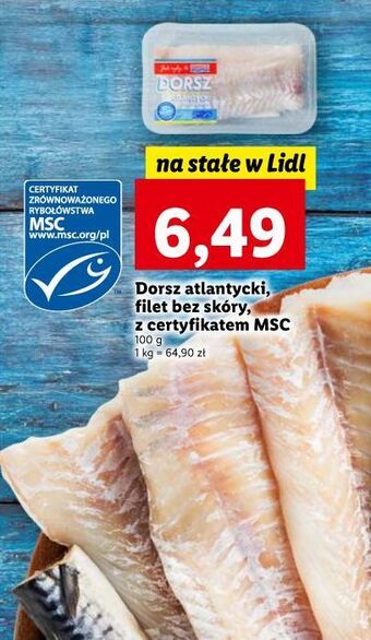 Lidl Dorsz atlantycki filet bez skóry abramczyk oferta