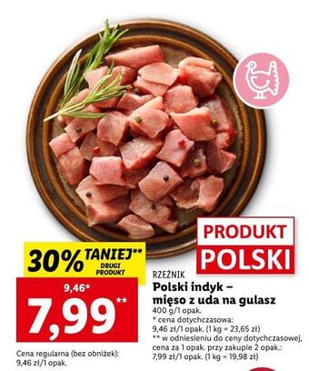 Lidl Gulasz z udźca indyka rzeźnik codzienna dostawa oferta