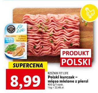 Lidl Mięso mielone z piersi kurczaka rzeźnik codzienna dostawa fit life oferta
