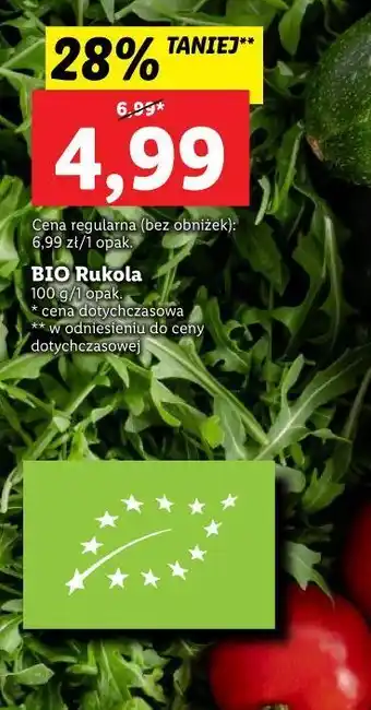 Lidl Rukola bio oferta