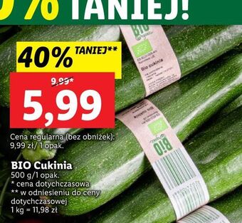 Lidl Cukinia bio bio organic oferta