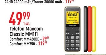 E.Leclerc Telefon mm750 czarny maxcom oferta