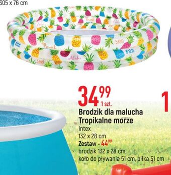 E.Leclerc Brodzik tropikalne morze 132 x 28 cm intex oferta