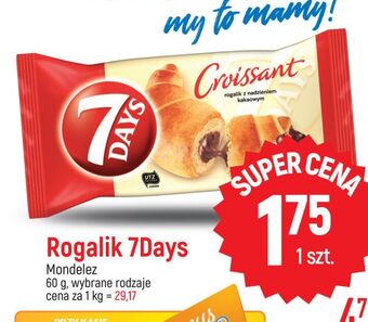 E.Leclerc Croissant z nadzieniem o smaku kakaowym 7 days oferta