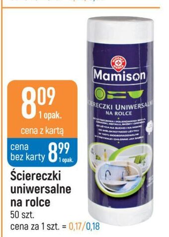 E.Leclerc Ściereczki uniwersalne na rolce wiodąca marka mamison oferta