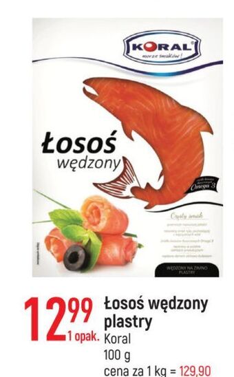 E.Leclerc Łosoś sałatkowy wędzony koral (graal) oferta