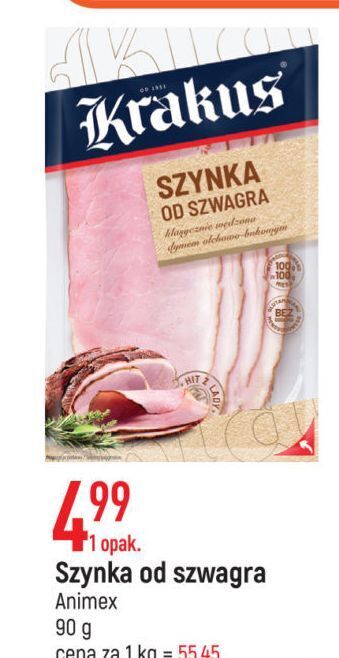 E.Leclerc Szynka od szwagra krakus animex oferta