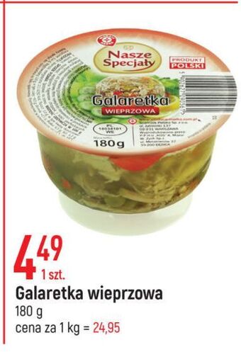 E.Leclerc Galaretka wieprzowa wiodąca marka nasze specjały oferta