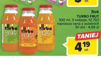 Carrefour Sok jabłko-marchew-mango-banan turbo frut oferta