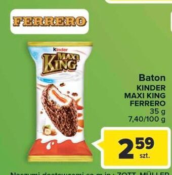 Carrefour Baton kinder maxi king oferta