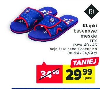 Carrefour Klapki basenowe męskie oferta