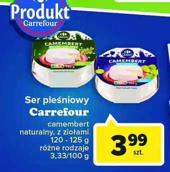 Carrefour Market Ser camembert z pieprzem zielonym oferta