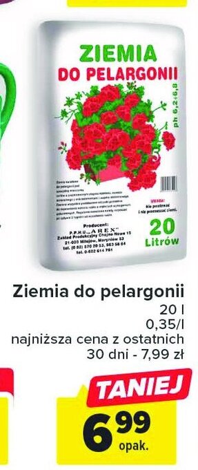 Carrefour Ziemia do pelargonii oferta