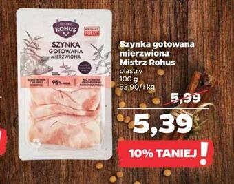 Netto Szynka gotowana mierzwiona mistrz rohus oferta