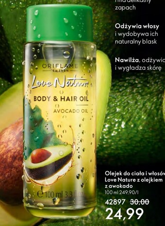 Oriflame Olejek do ciała love nature oferta