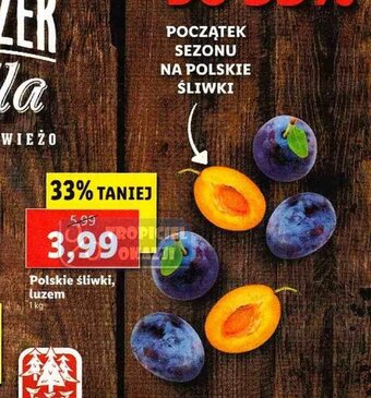 Lidl Polskie śliwki 1kg oferta