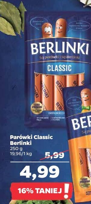 Netto Parówki classic morliny berlinki oferta