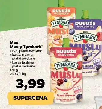 Netto Mus jabłko banan owoce leśne tymbark musly oferta