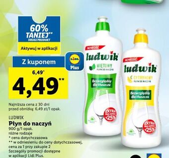 Lidl Płyn do mycia naczyń miętowy ludwik oferta