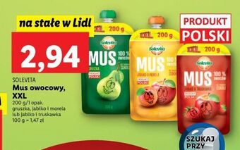 Lidl Mus gruszka solevita oferta