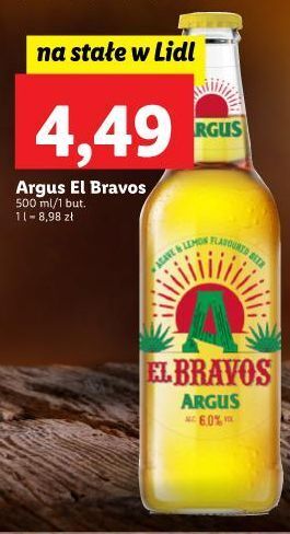 Lidl Piwo o smaku tequili argus el bravos oferta