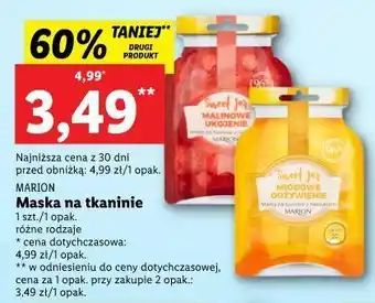 Lidl Maseczka miodowe odżywienie marion oferta