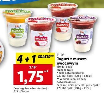 Lidl Jogurt truskawka pilos musso oferta