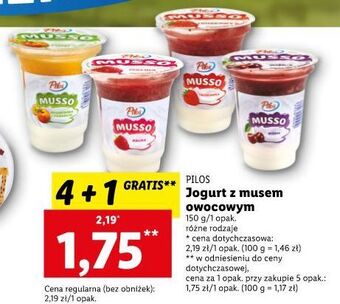 Lidl Jogurt brzoskwinia i marakuja pilos musso oferta