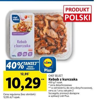Lidl Kebab z kurczaka chef select oferta