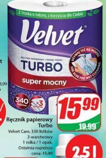 Dino Ręcznik papierowy velvet turbo oferta