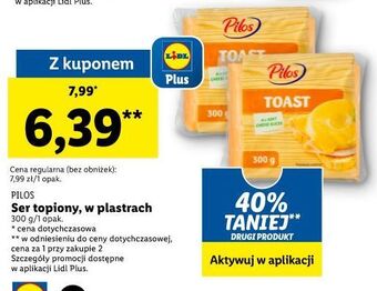 Lidl Ser topiony toast pilos oferta